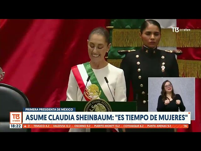 ⁣Asume la primera presidenta de México, Claudia Sheinbaum: "Es tiempo de mujeres"