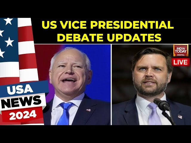 ⁣JD Vance Vs Tim Walz | Live US Vice Presidential Debate | Democrats Vs Republicans| US Election 2024