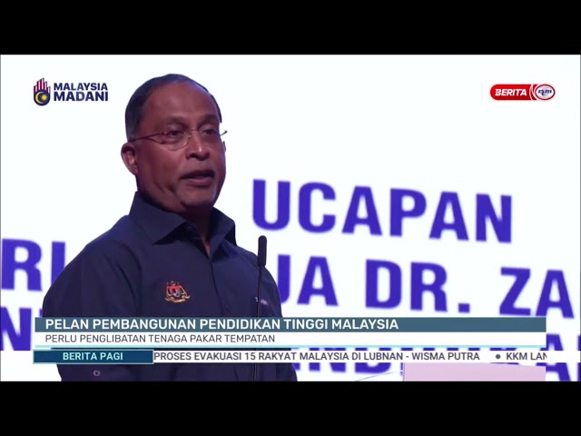 ⁣2 OKT 2024-BPG-PELAN PEMBANGUNAN PENDIDIKAN TINGGI MALAYSIA: PERLU PENGLIBATAN TENAGA PAKAR TEMPATAN