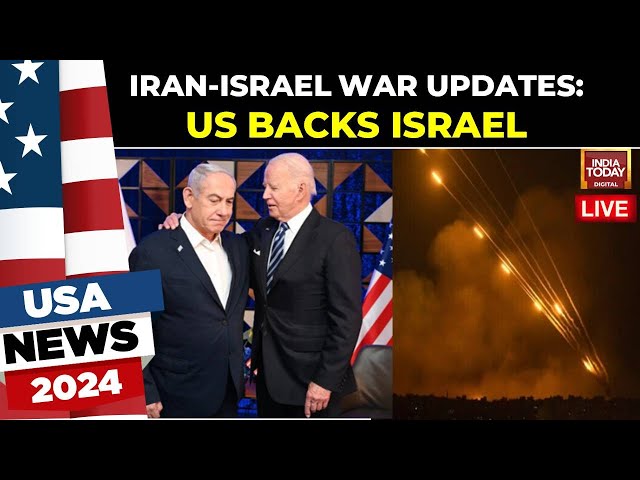 ⁣Iran Attacks Israel | LIVE | Biden Directs US Military To Help Israel Shoot Down Iranian Missiles