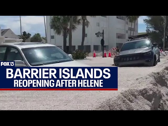 ⁣Pinellas barrier islands reopen after Hurricane Helene