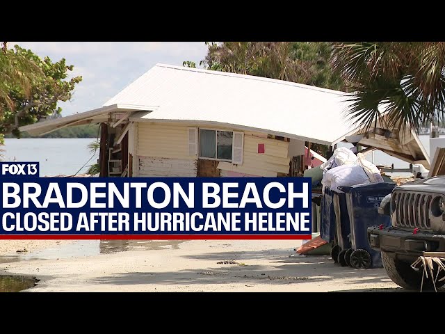 Hurricane Helene: Recovery efforts on Bradenton Beach