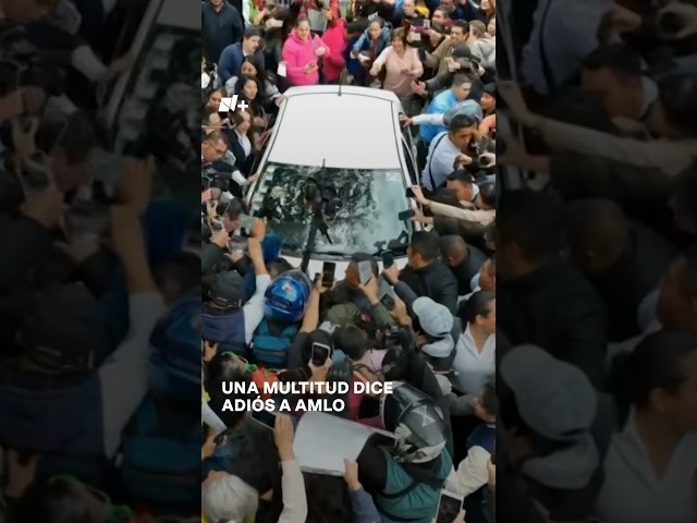 ⁣Una multitud dice adiós a AMLO - N+ #Shorts