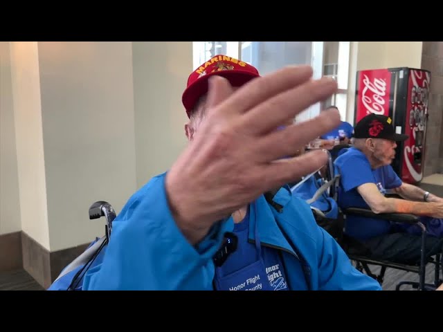 ⁣100 Veterans take the 50th flight to D.C.