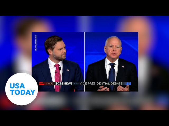 ⁣Vice presidential candidates clash over climate change policies | USA TODAY