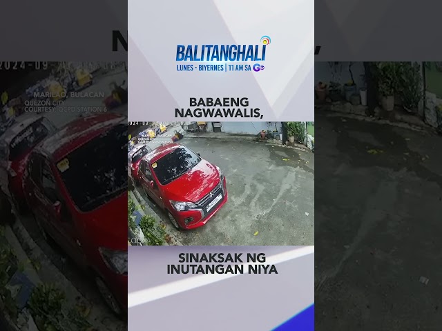 ⁣Babaeng nagwawalis ng kalsada, sinaksak ng pinagkakautangan niya #shorts | Balitanghali