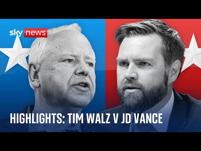 ⁣Walz v Vance: Highlights of US Vice Presidential debate