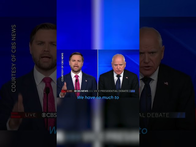 ⁣Vice presidential candidates' mics cut during exchange on immigration | USA TODAY