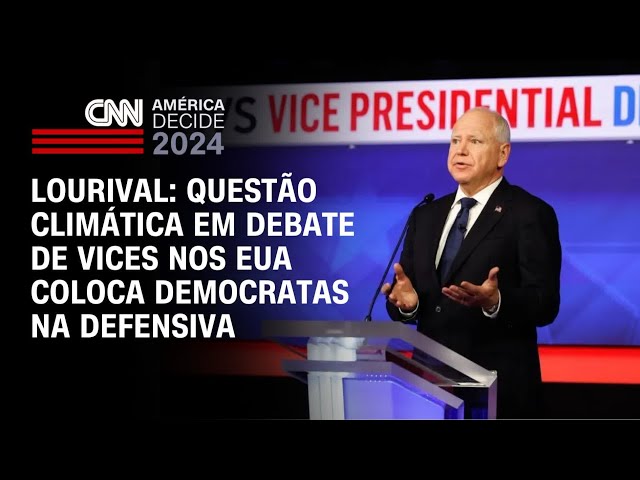 ⁣Lourival: Questão climática em debate de vices nos EUA coloca democratas na defensiva|AMÉRICA DECIDE