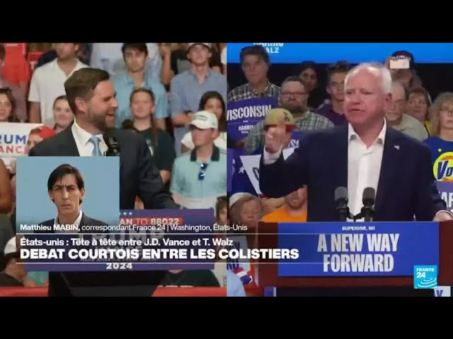 ⁣Tim Walz et J.D. Vance ont "donné une leçon de savoir-vivre à leurs deux têtes de liste"