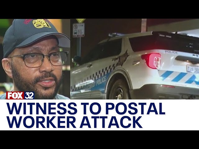 ⁣'She'd be dead': Witness describes vicious attack on Chicago postal worker