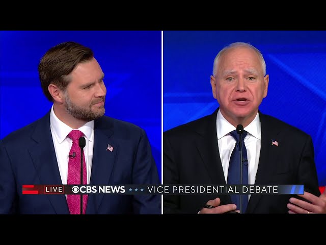 ⁣Sen. JD Vance and Gov. Walz talk Fmr. President Trump's healthcare record