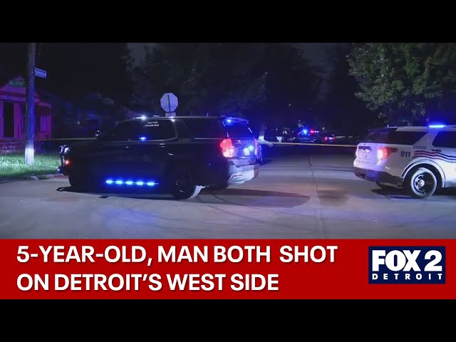 Shooting leaves 5-year-old and man wounded on Detroit's west side