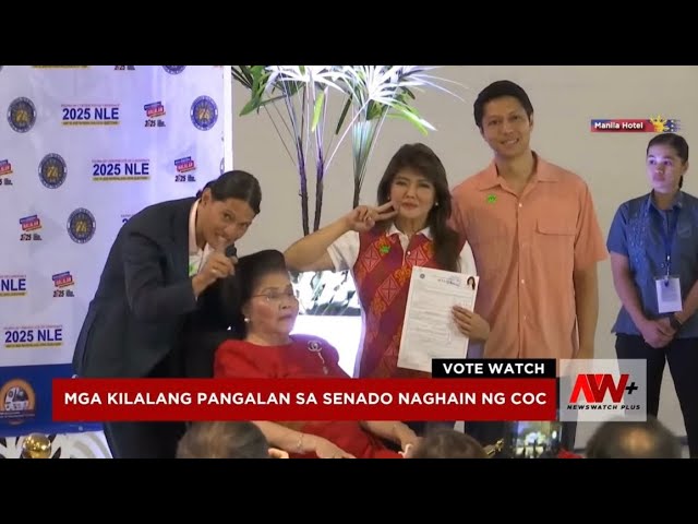 ⁣Mga kilalang pangalan sa Senado naghain ng COC | Vote Watch