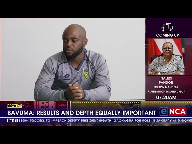 ⁣Bavuma say results and depth equally important