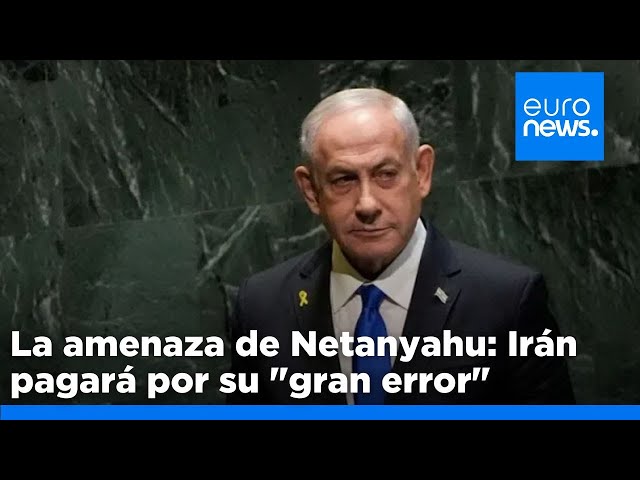 ⁣Netanyahu advierte de que Irán pagará por su "gran error" tras el ataque con misiles sobre