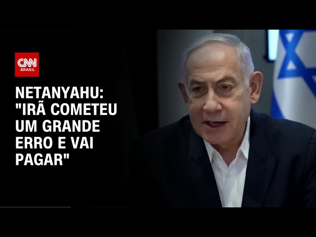 ⁣Netanyahu: "Irã cometeu um grande erro e vai pagar" | CNN NOVO DIA