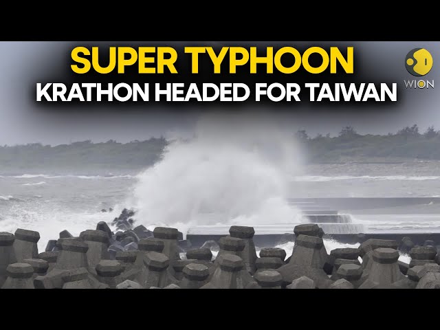 ⁣Taiwan Typhoon LIVE: After Phillipines, Taiwan Prepares for Super Typhoon Krathon with 40,000 troops