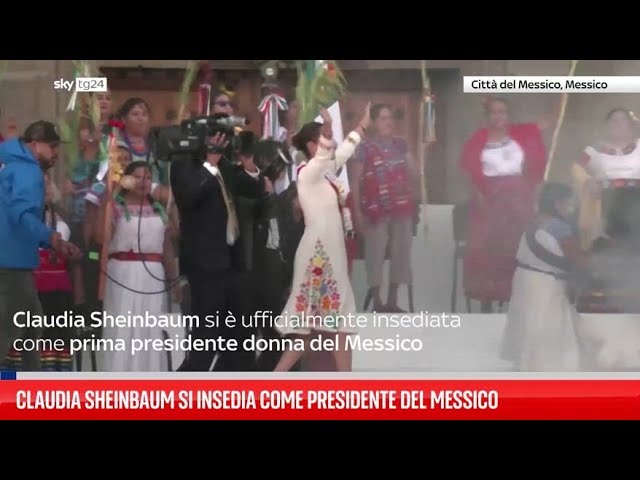 ⁣Messico, si insedia la nuova presidente Claudia Sheinbaum