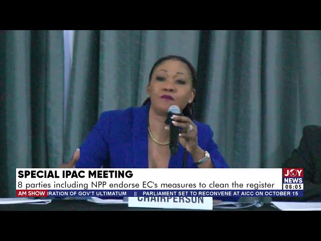 ⁣Special IPAC Meeting: 8 parties including NPP endorses ECs measures to clean the register