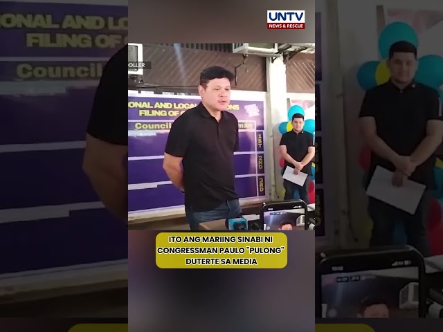 ⁣Duterte clan, undecided pa sa 2025 polls; magpupulong para sa political plans – Rep. Paolo Duterte