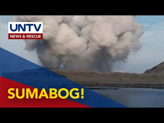 ⁣Bulkang Taal, sumabog; Alert Level 1, nananatili – PHIVOLCS