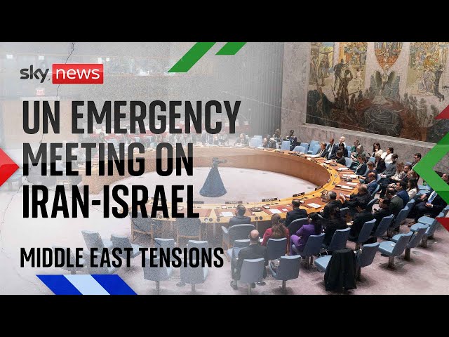 ⁣Watch live: UN Emergency Security Council meet as Middle East tensions rise between Israel and Iran