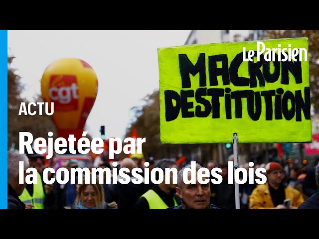 ⁣Destitution de Macron : la commission des lois rejette massivement la proposition de LFI