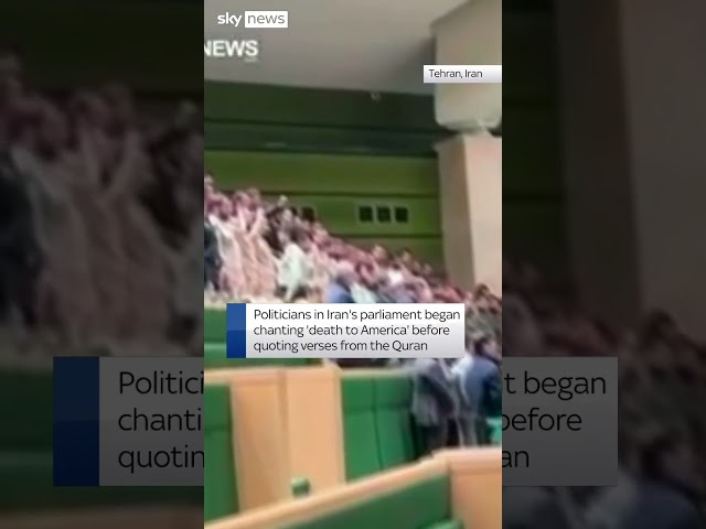 ⁣Iranian MPs chant 'death to America'