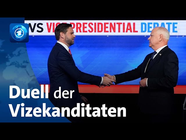 ⁣TV-Debatte der Vize-Kandidaten: Vance und Walz liefern sich Schlagabtausch