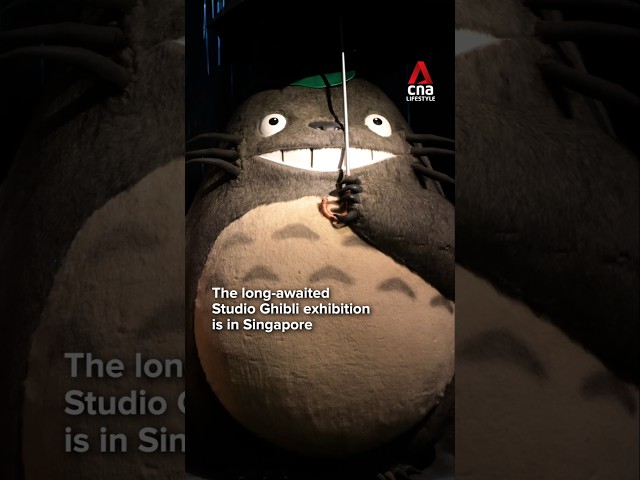 ⁣Studio Ghibli exhibit at ArtScience Museum in Singapore