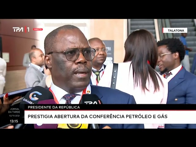 ⁣Presidente da República - Prestigia abertura da conferência petróleo e gás