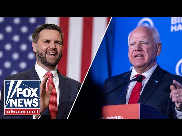 ⁣LIVE: JD Vance, Tim Walz campaign on day after VP debate