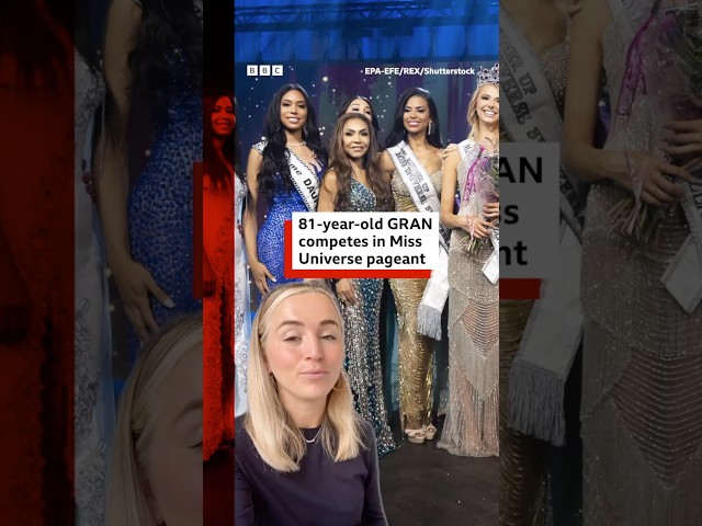 ⁣Grandmother, 81, competes in Miss Universe pageant. #MissUniverse #BBCNews