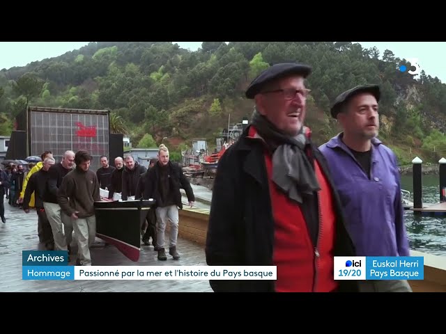 ⁣Andoni Etxarri,  passionné par la mer et l'histoire du Pays basque.