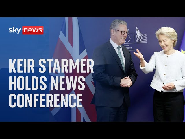 ⁣Watch live: PM Sir Keir Starmer delivers speech after meetings with EU officials