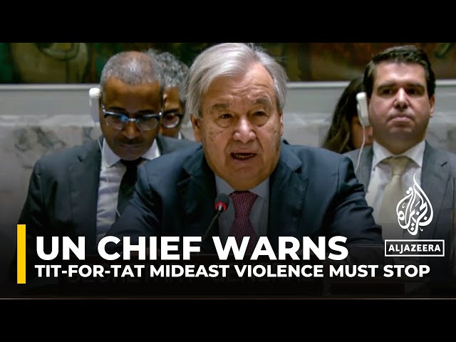 ⁣‘Time is running out’: Guterres urges end to Lebanon-Israel violence, condemns Iran missile attack