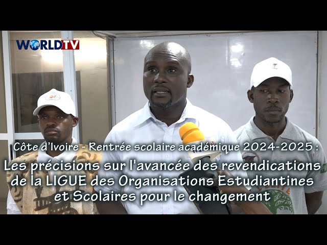 Côte d’Ivoire – Rentrée académique 2024 : Les précisions de la LIGUE sur leur revendications