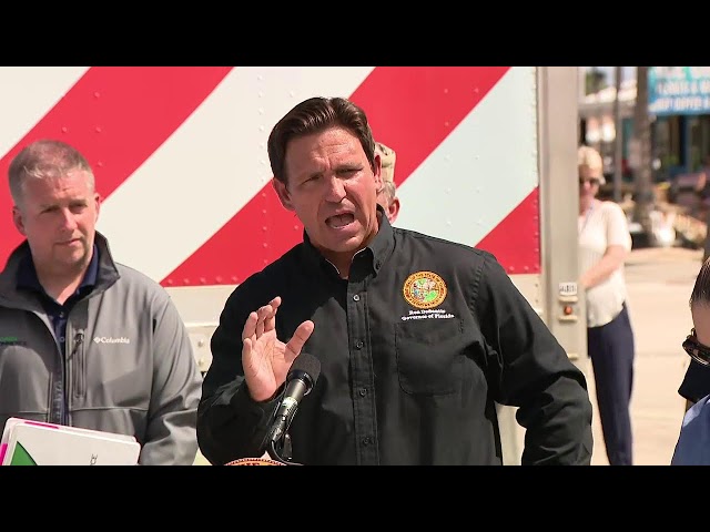 ⁣WATCH LIVE: Gov. DeSantis Helene recovery update in Pinellas County