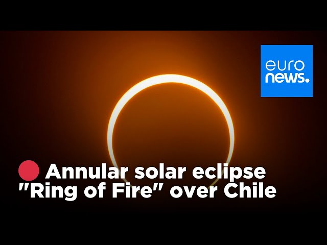 ⁣LIVE | Watch the annular solar eclipse over Argentina and Chile | euronews 