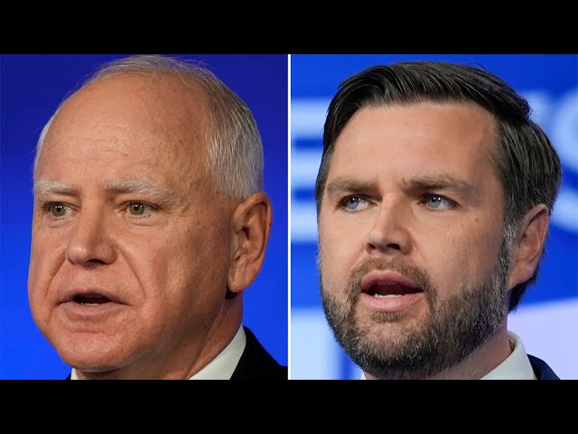 ⁣Debate vicepresidencial entre el senador republicano J.D. Vance  y el gobernador demócrata Tim Walz