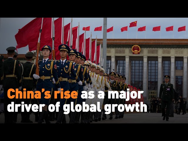 ⁣China’s rise as a major driver of global growth