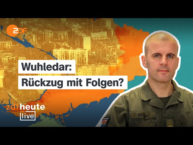 ⁣Welche Konsequenzen hat der taktische Rückschlag im Donbass? | ZDFheute live mit Oberst Reisner