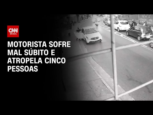 ⁣Motorista sofre mal súbito e atropela cinco pessoas | BASTIDORES CNN