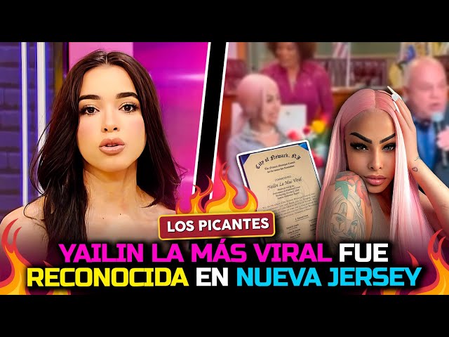 ⁣Yailin la más Viral fue reconocida por su trayectoria musical en Nueva Jersey | Vive el Espectáculo