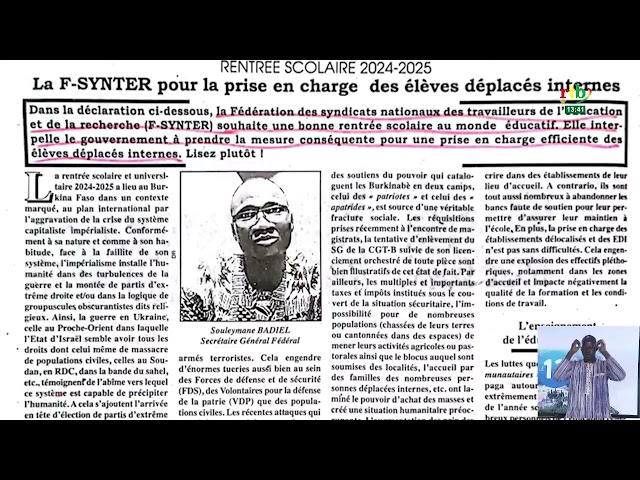 ⁣Revue de presse : la rentrée judiciaire et celle scolaire font les choux gras des quotidiens du jour