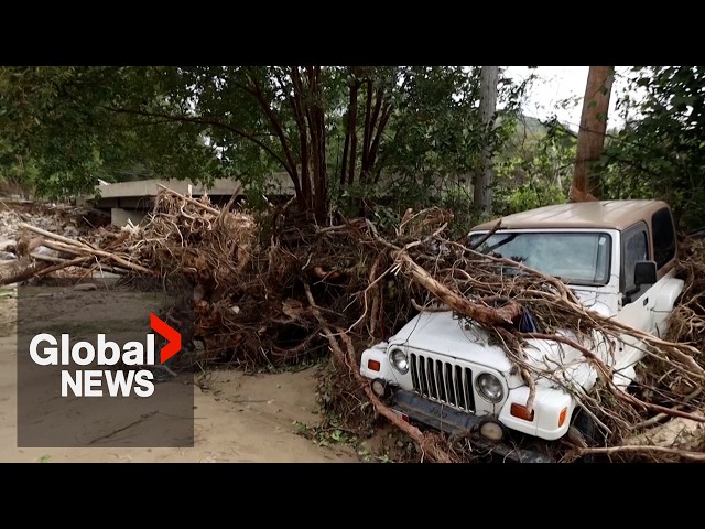 ⁣Storm Helene: Flood-ravaged North Carolina reeling as survivors piece lives back together