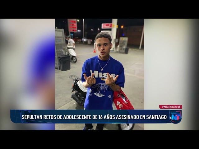 ⁣Sepultan restos de adolescente de 16 años asesinado en Santiago