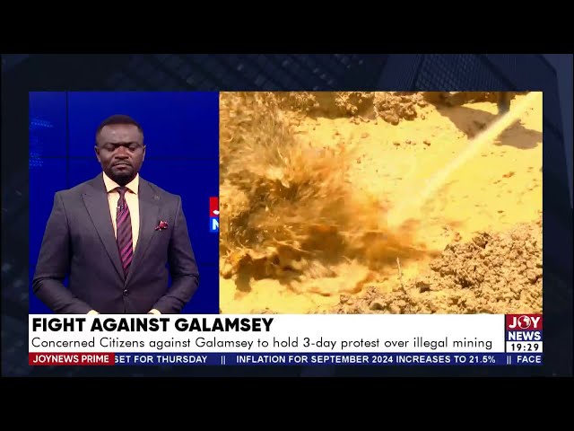 ⁣Joy News Prime | Concerned Citizens against Galamsey to hold 3-day protest over illegal mining