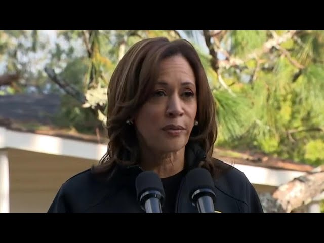 ⁣Kamala Harris speaks about Hurricane Helene recovery efforts